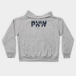 PNW Pacific Northwest Dark Blue Kids Hoodie